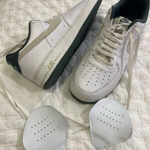 Nike White and Olive Sneakers